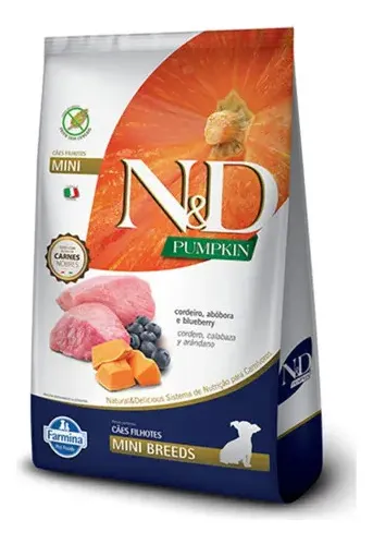 Ração para Cães Filhotes Farmina N&amp;D Pumpkin Mini Sabor Cordeiro, Abóbora e Blueberry 2,5kg Ração para Cães Filhotes Farmina N&amp;D Pumpkin Mini Sabor Cordeiro, Abóbora e Blueberry 2,5kg Ração para Cães Filhotes Farmina N&amp;D Pumpkin Mini Sabor Cor