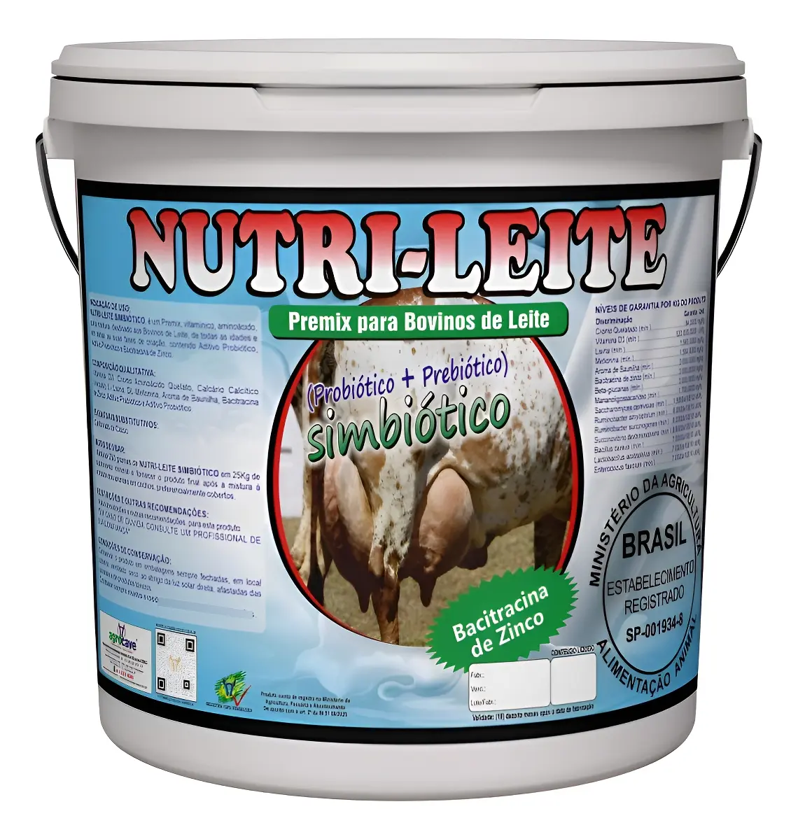Nutri Leite 5 Kg-aumenta Leite, Controle De Mastite, E Ccs
