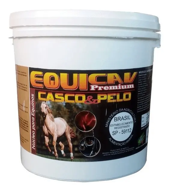 Equicav Premium Casco E Pelo 3 Kg Suplemento Cavalo Agrocave